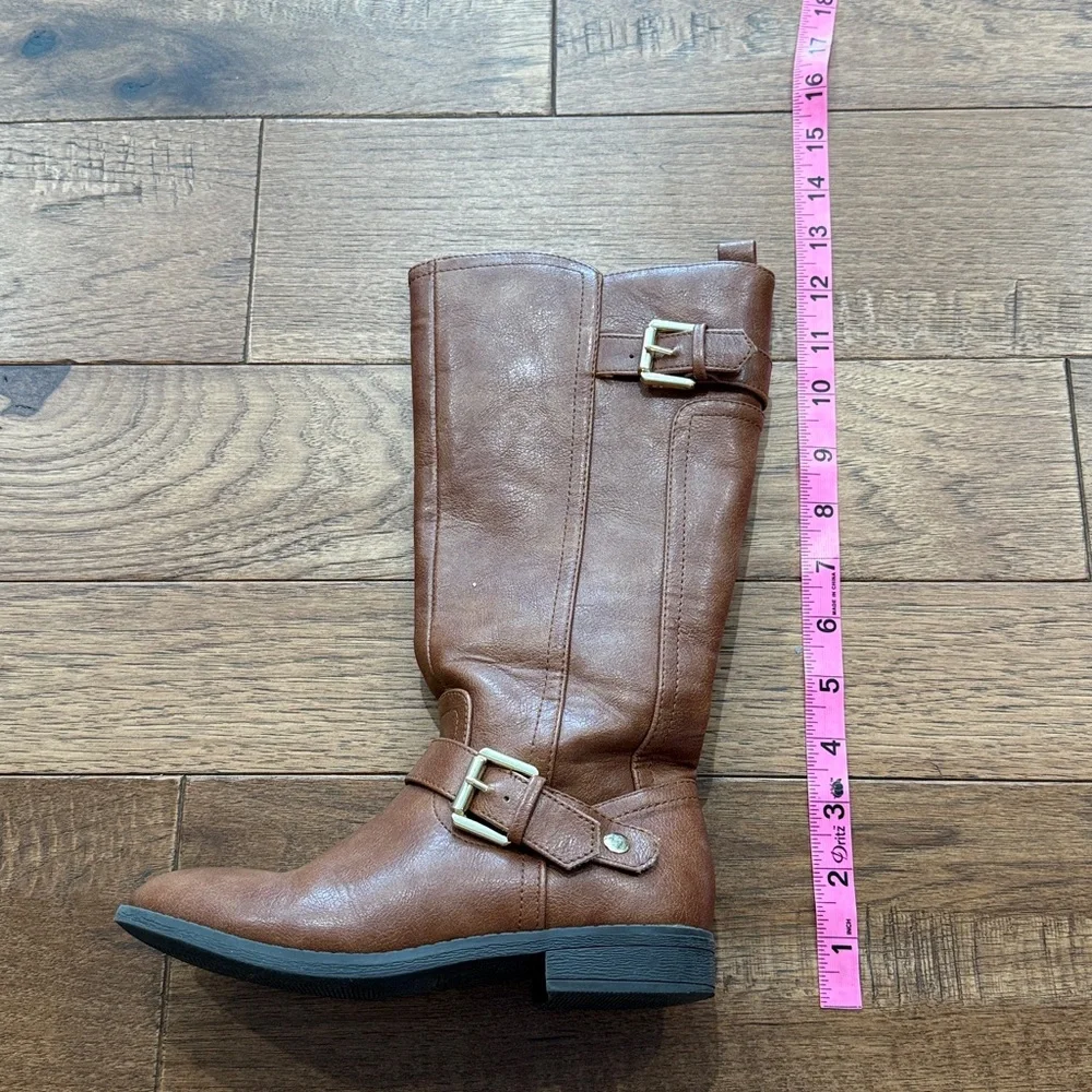 SO Girls Camilaa Riding Boots - Cognac - Size 1 Med